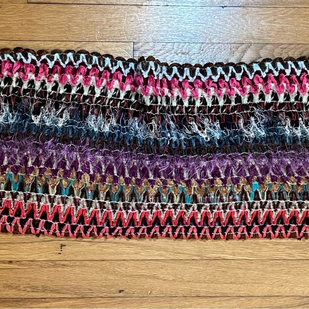 Colorful and Soft Knit Scarf, Sweet Pea by Stacy Frati